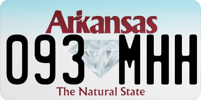 AR license plate 093MHH