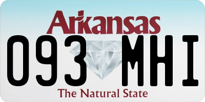 AR license plate 093MHI