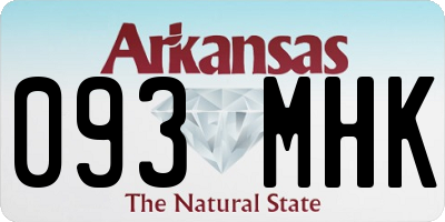 AR license plate 093MHK