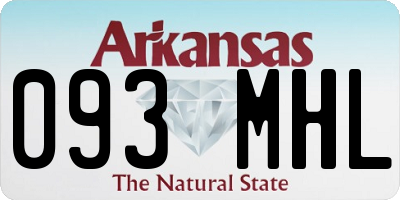 AR license plate 093MHL
