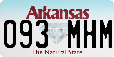 AR license plate 093MHM