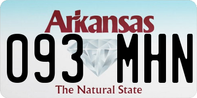 AR license plate 093MHN