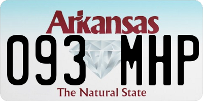 AR license plate 093MHP