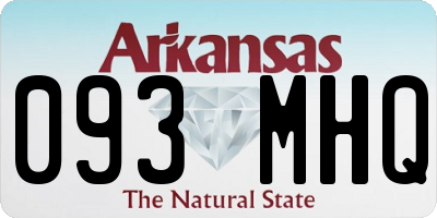 AR license plate 093MHQ