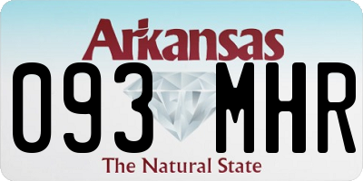 AR license plate 093MHR