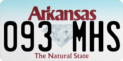 AR license plate 093MHS