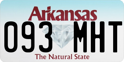 AR license plate 093MHT