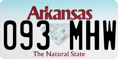 AR license plate 093MHW