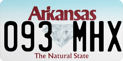 AR license plate 093MHX