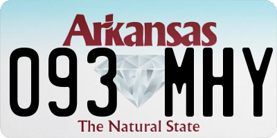 AR license plate 093MHY
