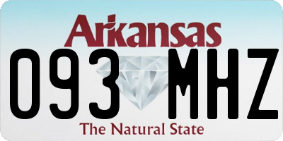 AR license plate 093MHZ
