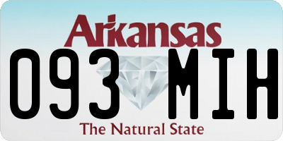 AR license plate 093MIH