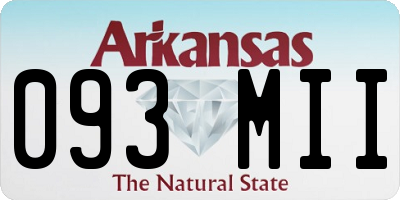 AR license plate 093MII