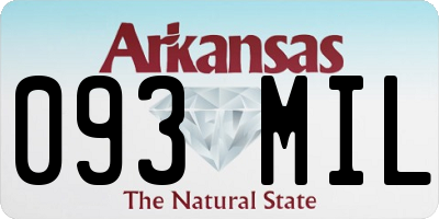 AR license plate 093MIL
