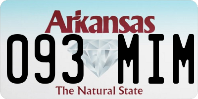 AR license plate 093MIM