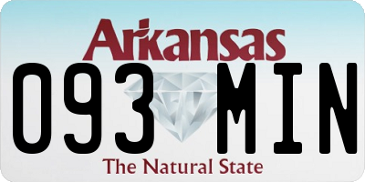 AR license plate 093MIN
