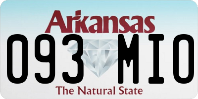 AR license plate 093MIO