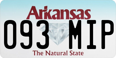 AR license plate 093MIP