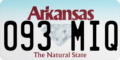 AR license plate 093MIQ