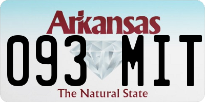 AR license plate 093MIT