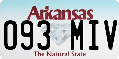 AR license plate 093MIV