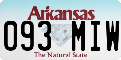 AR license plate 093MIW
