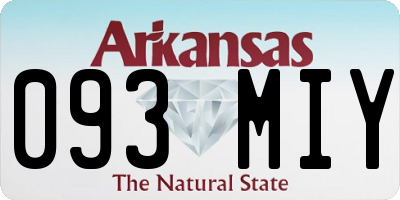 AR license plate 093MIY