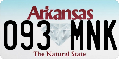 AR license plate 093MNK