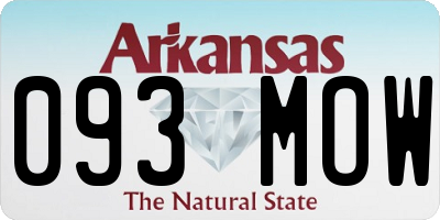 AR license plate 093MOW