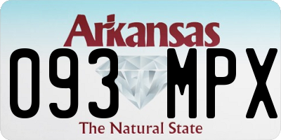 AR license plate 093MPX