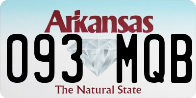 AR license plate 093MQB