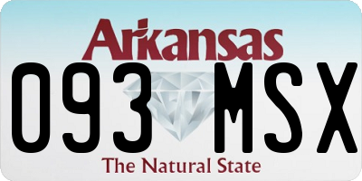 AR license plate 093MSX