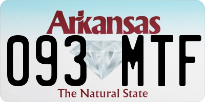 AR license plate 093MTF