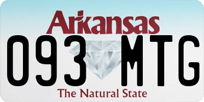 AR license plate 093MTG