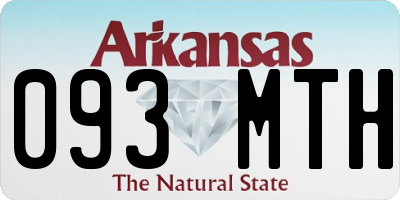 AR license plate 093MTH