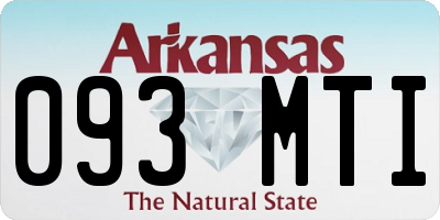 AR license plate 093MTI