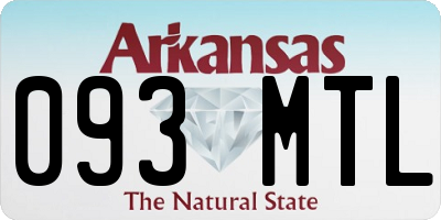 AR license plate 093MTL