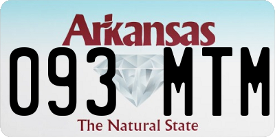 AR license plate 093MTM