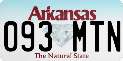 AR license plate 093MTN