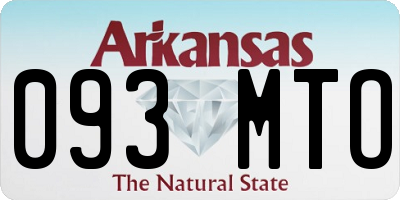 AR license plate 093MTO