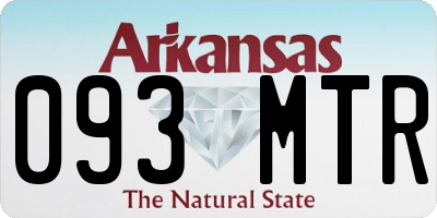 AR license plate 093MTR