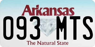 AR license plate 093MTS