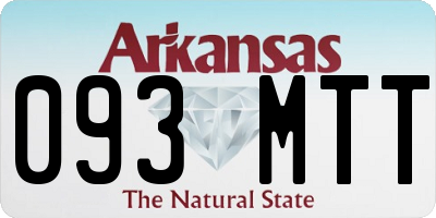 AR license plate 093MTT