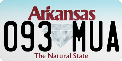 AR license plate 093MUA