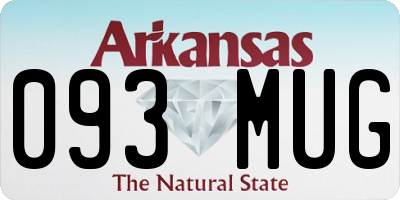 AR license plate 093MUG