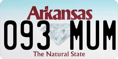 AR license plate 093MUM