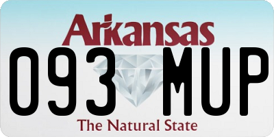 AR license plate 093MUP