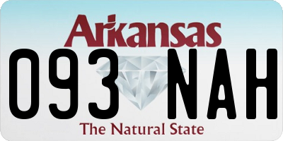 AR license plate 093NAH