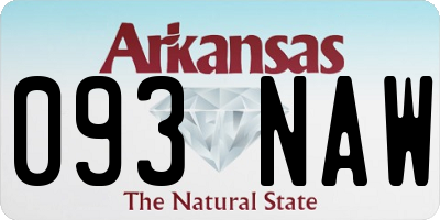 AR license plate 093NAW