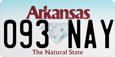 AR license plate 093NAY
